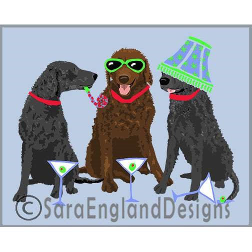 Curly Coated Retriever - Party Animals