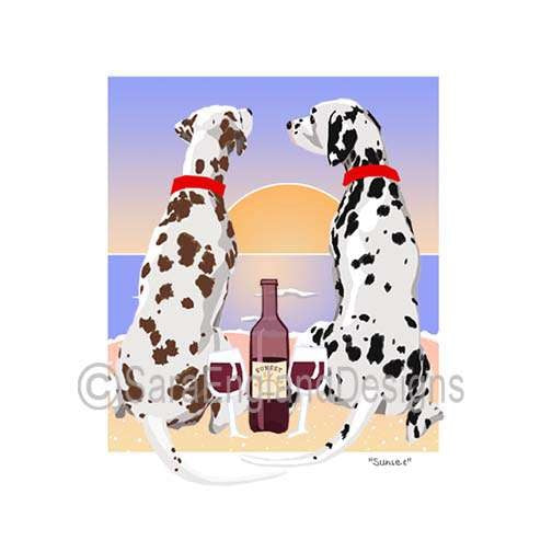 Dalmatian - Sunset (W/ Wine) - Three Versions - Mixed