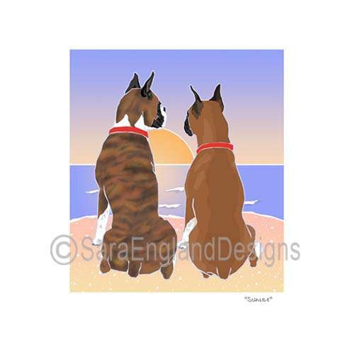 Boxer - Sunset (W/ No Wine) - Three Versions - Cropped Brindle&Fawn