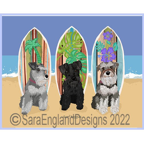 Schnauzer-Miniature - Surf Doggies