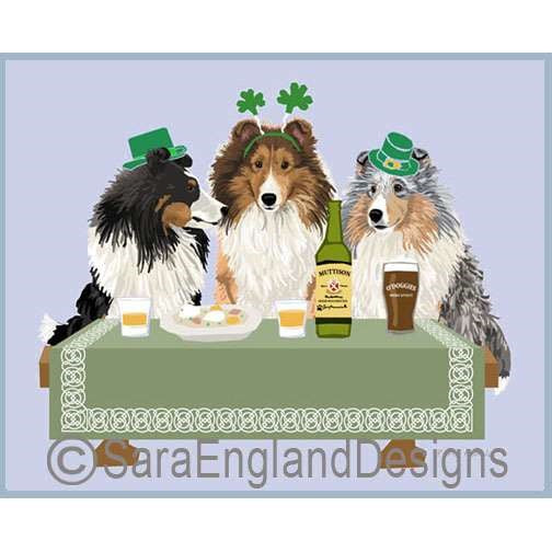 Shetland Sheepdog (Sheltie) - Irish Party