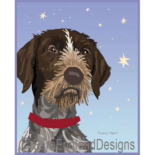 German Wirehaired Pointer - Starry Night