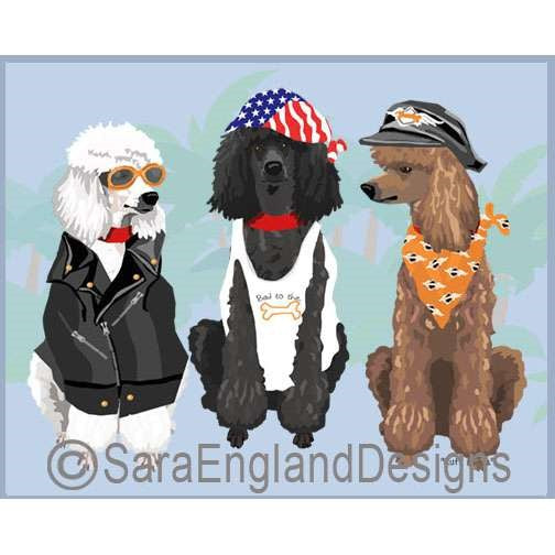 Poodle-Standard - Ruff Riders - Three Versions - Mixed
