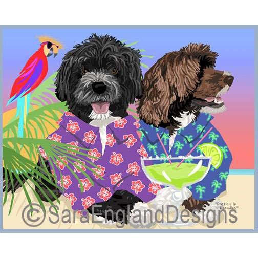 Portuguese Water Dog - Paradise - Two Versions - Mixed