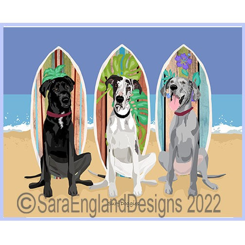 Great Dane - Surf Doggies
