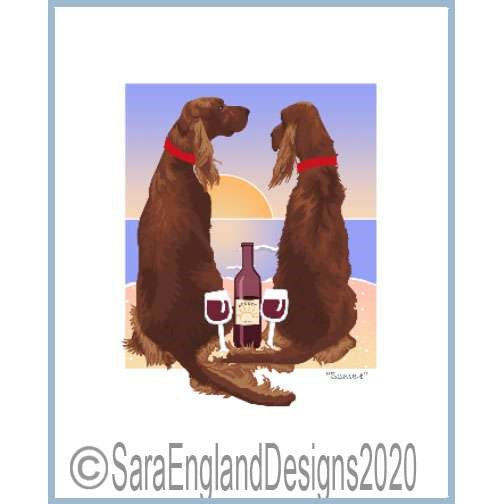 Irish Setter - Sunset-Wine