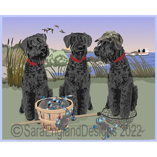 Giant Schnauzer - Shore Dogs - Two Versions - Natural Ears