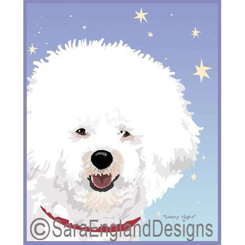 Bichon Frise - Starry Night - Two Versions - Show