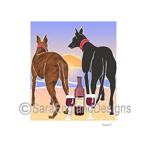 Greyhound - Sunset (W/ Wine)