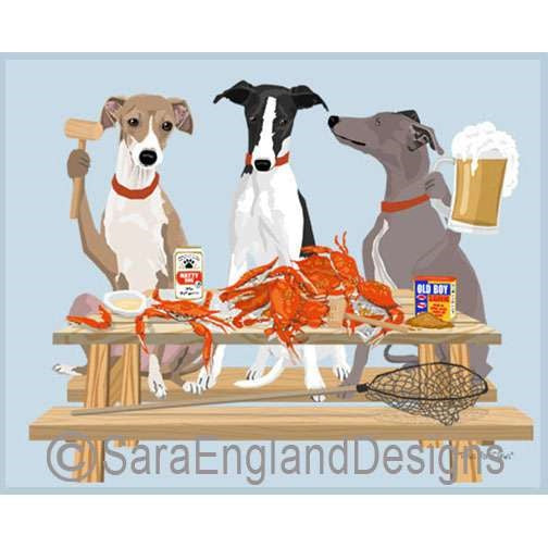 Italian Greyhound - Crab Feast