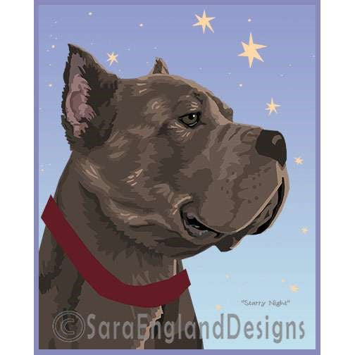 Cane Corso - Starry Night - Four Versions - Brindle