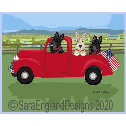 Scottish Terrier - Keep On Truckin'
