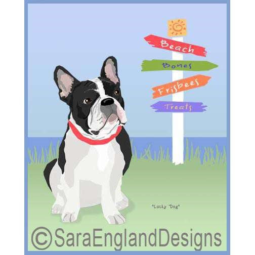 French Bulldog - Lucky Dog - Two Versions - Mixed