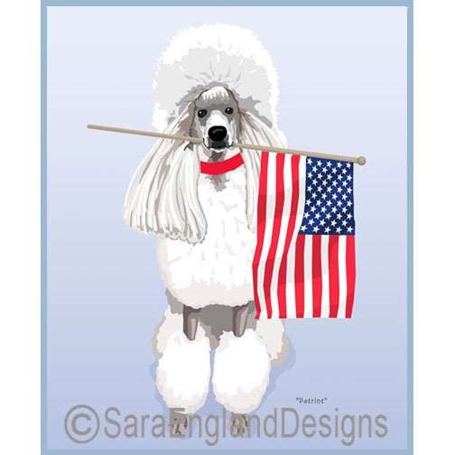 Poodle-Standard - Patriot - Three Versions - White