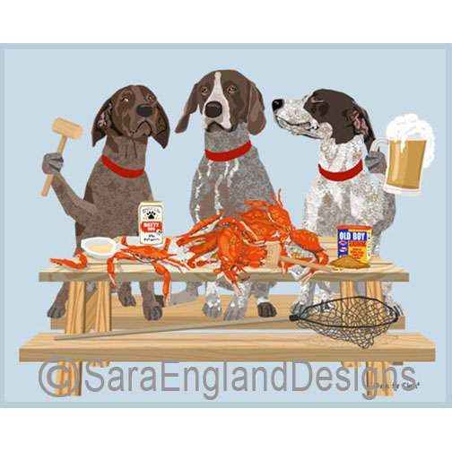 German Shorthaired Pointer - Crab Feast