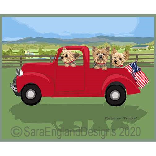 Yorkshire Terrier (Yorkie) - Keep On Truckin'