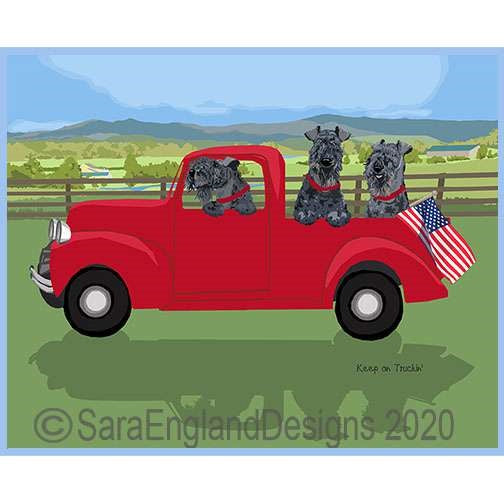 Kerry Blue Terrier - Keep On Truckin'