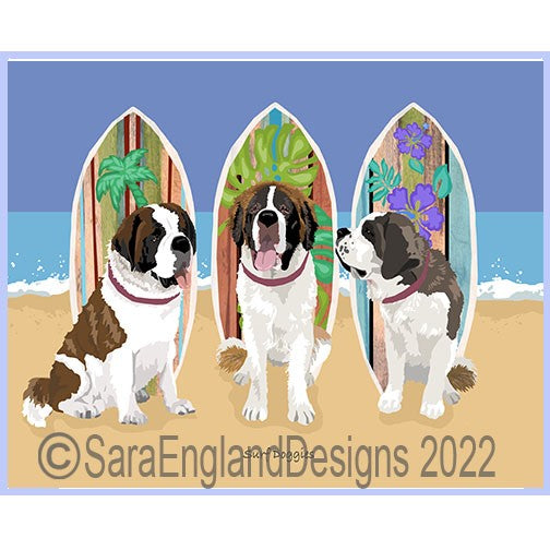 Saint Bernard - Surf Doggies