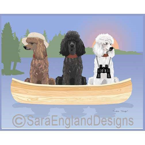 Poodle-Standard - Lake Dogs - Three Versions - Mixed
