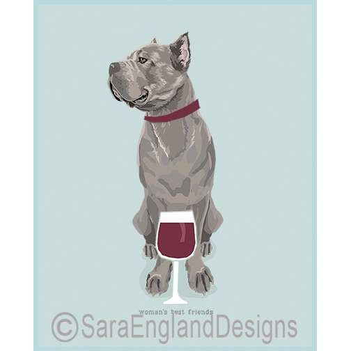 Cane Corso - Woman's Best Friends - Three Versions - Grey