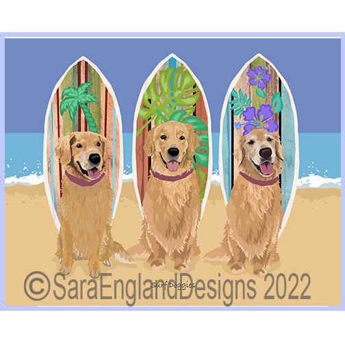 Golden Retriever - Surf Doggies