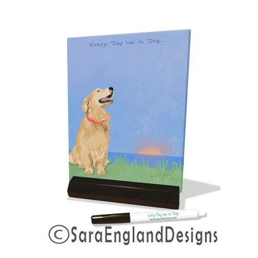 Golden Retriever - Every Day Has Its Dog - Dry Erase Tile