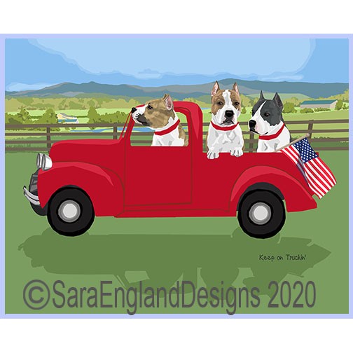 American Staffordshire Terrier - Keep On Truckin'
