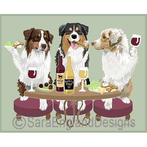 Australian Shepherd - Dogs Wineing - Two Verisons - Dogs Wineing