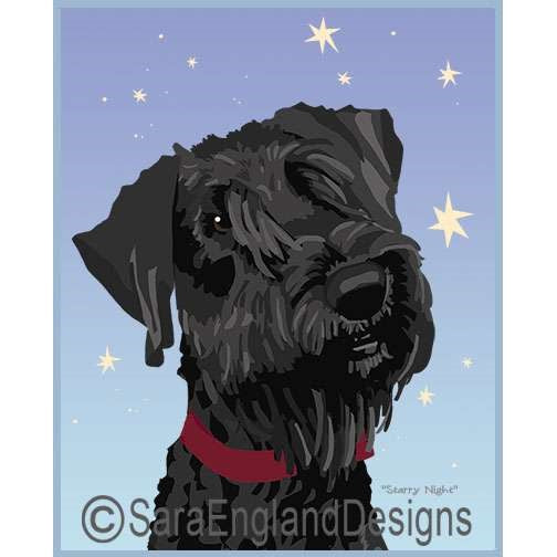 Giant Schnauzer - Starry Night - Two Versions - Natural