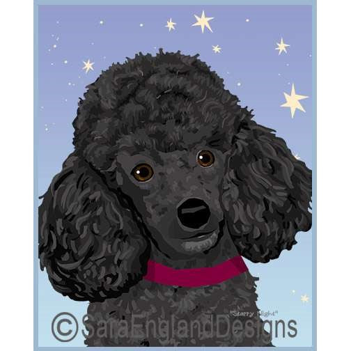 Poodle-Toy - Starry Night - Three Versions - Black