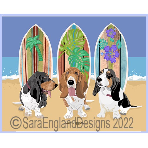 Basset Hound - Surf Doggies