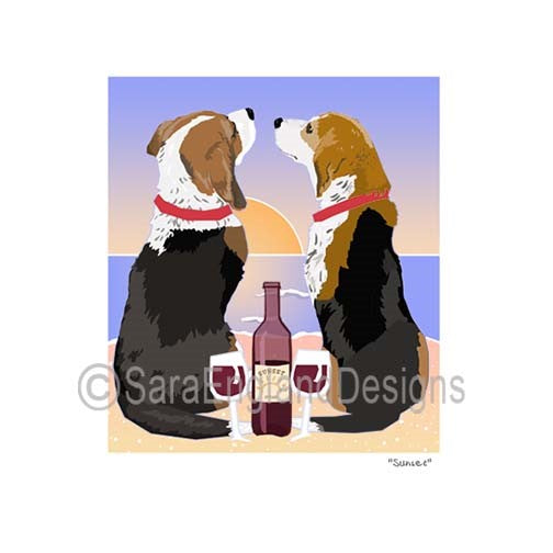 Beagle - Sunset (W/ Wine)