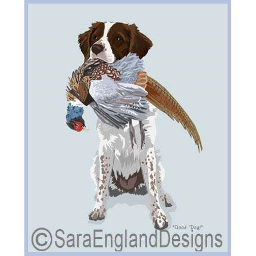 Brittany - Good Dog Pheasant - Two Versions - Liver