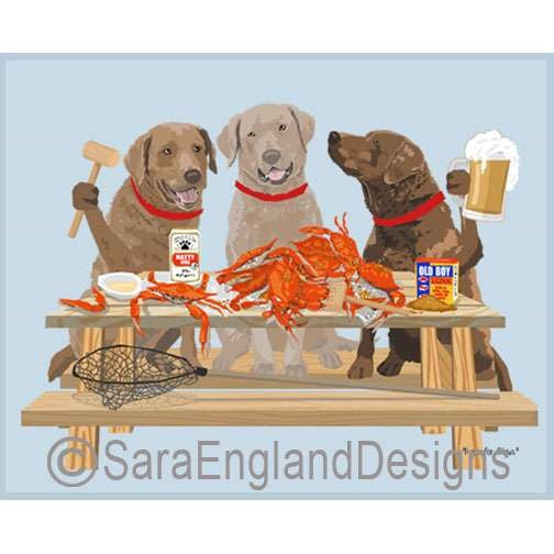 Chesapeake Bay Retriever -  Crab Feast