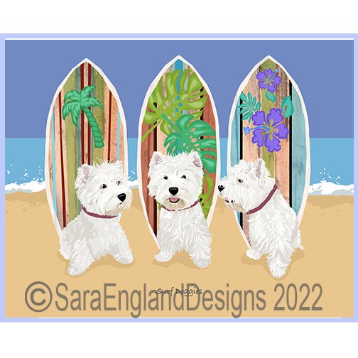 West Highland Terrier (Westie) - Surf Doggies