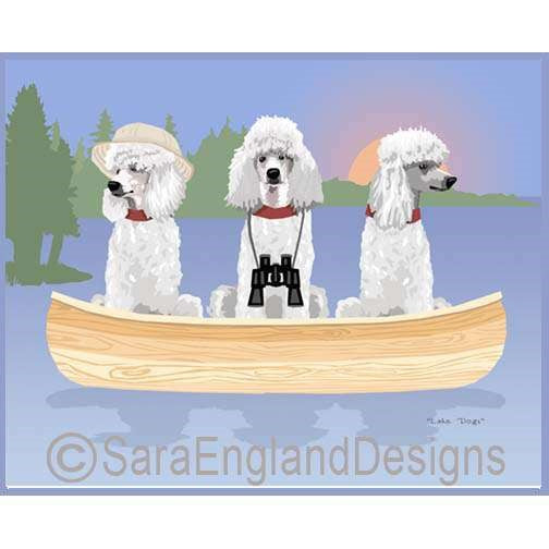 Poodle-Standard - Lake Dogs - Three Versions - White