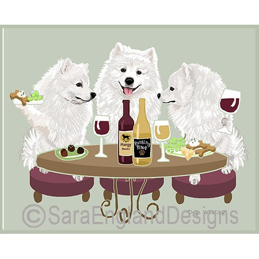 American Eskimo - Dogs Wineing
