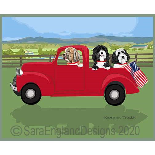 Tibetan Terrier - Keep On Truckin'