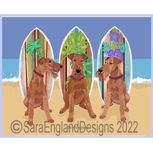Irish Terrier - Surf Doggies