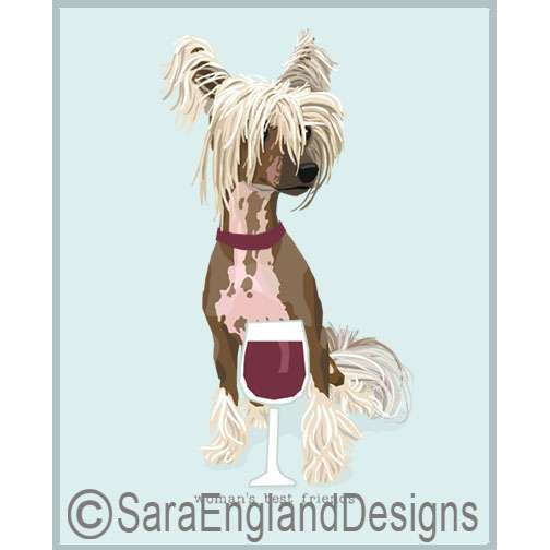 Chinese Crested - Woman's Best Friends - Two Versions - Brown