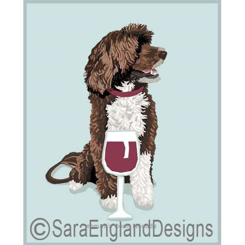Portuguese Water Dog - Woman's Best Friends - Four Versions - Brown