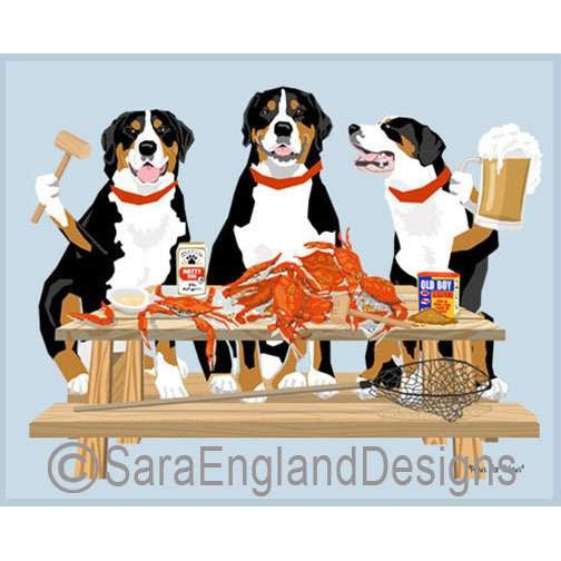 Greater Swiss Mountain Dog - Crab Feast