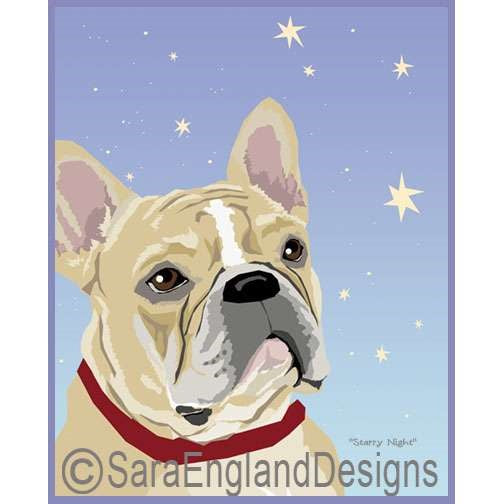 French Bulldog - Starry Night - Two Versions - Fawn