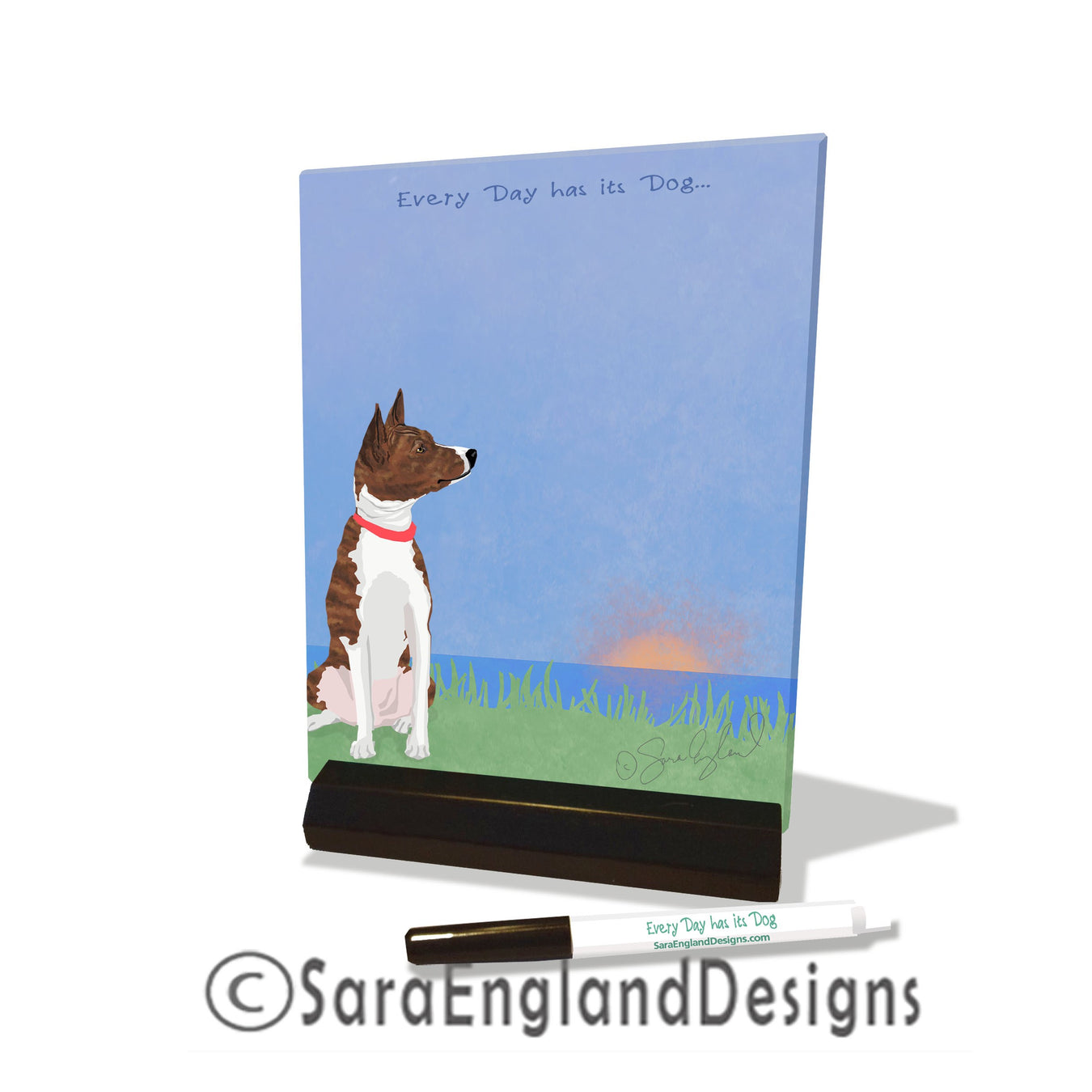 Dry Erase Tile - Three Versions - Basenji